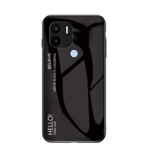 Casing For Xiaomi Redmi A2 A1 A2+ A1+ 2023 Phone Case Soft TPU Edge All Include Gradient Painted Anti Scratch Shockproof Tempered Glass Back Cover for Redmi A2Plus A1Plus