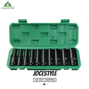 [Jocestyle Mall] 1/2 Inch Extended Electric Wrench Socket Set Impact Socket Set Hexagonal Deep Socket Set 8-24mm /8-32mm Impact Sleeve with Storage Box for Car Repair