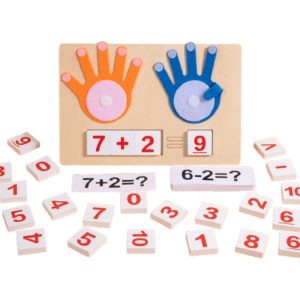 GOOD STUFF Number Learning Math Learning Games Digital Cognition Finger Counting Design Wooden Number Toys Enlightenment Toys Colorful Intellectual Development Toys For Toddlers
