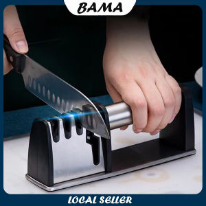 Knife Sharpeners Stainless Steel 4 in 1 Pengasah Pisau Safety & Fast