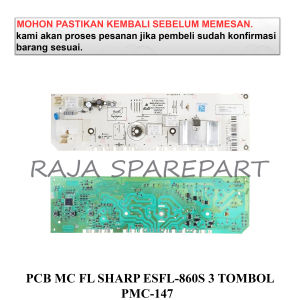 MODUL MESI CUCI / PANEL / PCB MESIN CUCI FRONT LOADING SHARP ESFL-860S 3 TOMBOL PMC-147