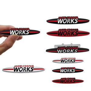 Suitable for mini MINI modification JCWworks medium net logo three-dimensional car logo MINIcooper metal label