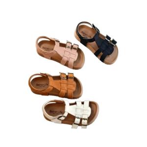 Genuine Leather Soft Soled Girls Beach Shoes Summer High Quality Cowhide Baby Boys Sandals Non-slip Childrens Shoes