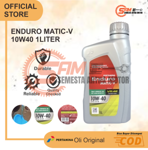 Pertamina Enduro Matic V 1L Liter 10w40 JASO MB API SN Oli Motor Matic