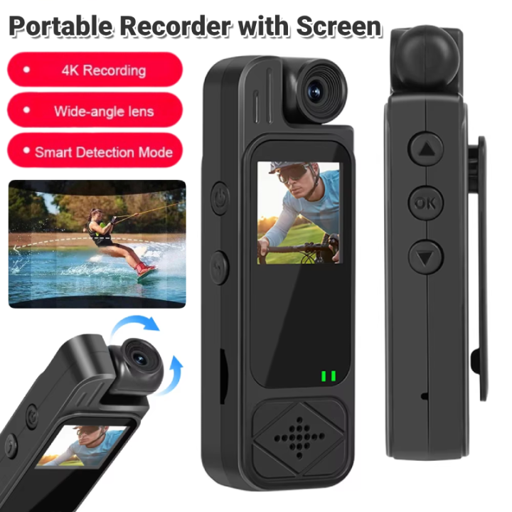 Portable Recorder with Screen Miniature Camcorder Body HD Camera Night ...