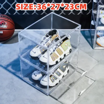 Acrylic Shoe Box Clear Sneaker Shoe Box Storage Organizer