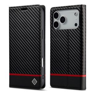 For iPhone iPhone 17 16 15 14 13 12 11 Pro Max iPhone 16 15 14 7 8 Plus SE 2022 Phone Case Carbon Fiber Magnetic Wallet Card Slots Fashion Flip Cover Casing