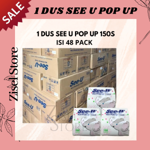 1 DUS SEE U POP UP GAJAH 1 KARTON TISSUE SEE-U POP UP ISI 48PCS