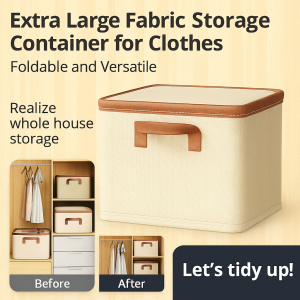 Household foldable closet organizer fab