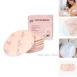 [HANNA] Set 8 Miếng Lót Thấm Sữa Goodmama Giặt Được Bằng Vải Hàng Chính Hãng