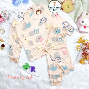 [8 - 27 ký ]  MINKY MOM HÀNG CHÍNH HÃNG Đồ Bộ thun lạnh dài tay nhiều họa tiết ngộ nghĩnh cho bé trái bé gái