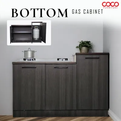 COCO Almari Dapur Kabinet / Dapur Masak Gas Cabinet/Kiitchen Cabinet Stove/Cooking Cabinet/Kitchen Storage Base Cabinet/ready Stock
