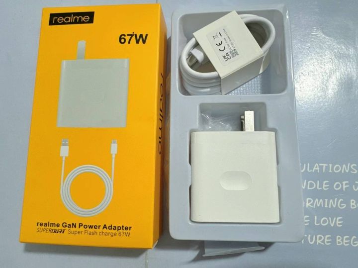 67W Original Charger for Realme Type-C Supervooc Fast Charger USB