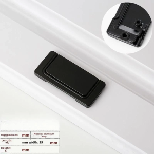 Aluminum Alloy Hidden Handle Cabinet Handle Drawer Handle Invisible Cabinet Door Handle Flat