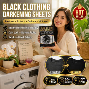 Blackening Sheet Laundry Dye/Color Restoration Black Clothes/Home Dye Sheet/Black Color Fix/Household Laundry Enhancer