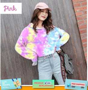 Godwin Collection - Hoddie Crop Diy Inez Outerwear Tie Dye HIts Kekinian