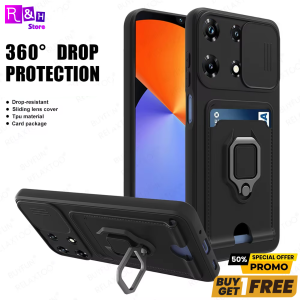 PROMO Case Infinix Hot 40 40i 40 Pro Slide Camera with Card Slot + GRATIS TG 5D 6D BLUE LIGHT SPY