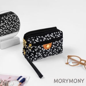 Dompet via organizer pulkadotjangkar/dompet wanita/dompet terlaris/dompet koreaan