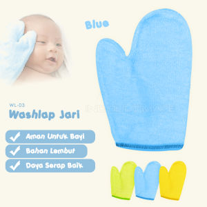 1pcs 3pcs dan 6 Pcs Waslap Bayi Single Layer WL-03 Lap Mandi Bayi Wash Lap Jari Bayi Waslap Wash Lap Mandi Bayi Handuk bayi Baby Wash Lap MIX COLOUR