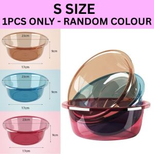 iFASHION 2293 Thickened Transparent Wash Basin Household Plastic Laundry Besen Plastik Cuci Muka
