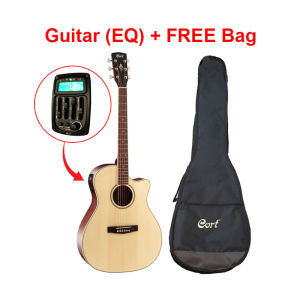 CORT (GA-MEDX) 41 Inch EQ - Grand Auditorium Acoustic Guitar (FREE Guitar Bag) Gitar Akustik FREE Beg