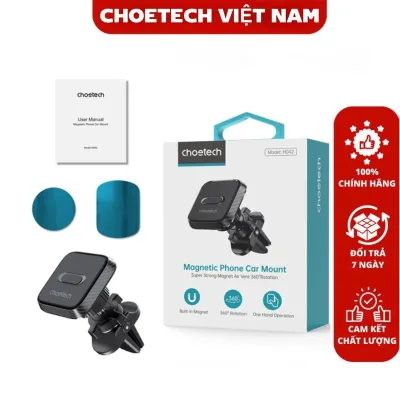 Giá đỡ điện thoại Magnetic kẹp khe gió trên ô tô Choetech H042
