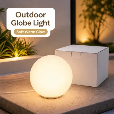 🔥 STOCK CLEARANCE Outdoor Globe Light Waterproof LED Garden Ball Lamp | Yard Landscape Light | Indoor Outdoor Decoration | Ready Stock MY