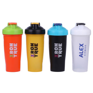 Bình lắc tập gym bình nước shaker thể thao 600ml có quả cầu lò xo giúp hoàn tan sữa bột và chất khó tan