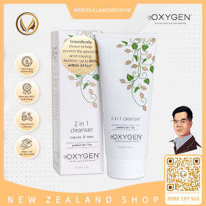 Sữa rửa mặt cho da dầu mụn da nhạy cảm OXYGEN 2 in 1 Cleanser 200ml