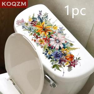 [COD] KOQZM KITCHEN Toilet Stickers Flower Stickers Bathroom Self-adhesive Painting Waterproof Stickers Toilet Cover Bathroom Walls Flower Stickers