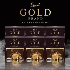 Showa Gold Coffee กาแฟโชว่าโกลด์ กาแฟฟรีซดรายสายคลีน เพิ่มการเผาผลาญ ปรับสมดุลลำไส้ คุมหิว  ลดน้ำหนัก ลดหิว ลดหุ่น : 6 กล่อง