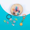 St.kunkka 20pcs 19.25x8.75mm Rotate Candy-Colored Lobster Clasps Hooks Keychain Rings Metal Keychain  Material For Diy Keychain Connectors. 