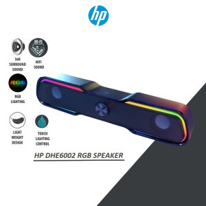 HP DHE-6002 dhe6002 Wired SoundBar LED Light Subwoofer Audio AUX Speaker Surround Sound Bar PC Multimedia Phone Bass