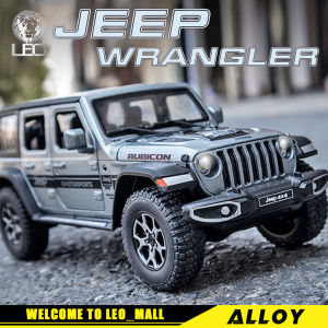 LEO 1:22 JEEP Wrangler Rubicon 4X4 Toy Car Model Metal Alloy Diecast Car Toys For KidsChildrens Toys for boy Miniauto Truck Vehicle Sound and Light Toy Scale 1/32
