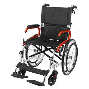 (SG inventory) Portable elderly foldable 150 degree reclining wheelchair foldable travel wheelchair