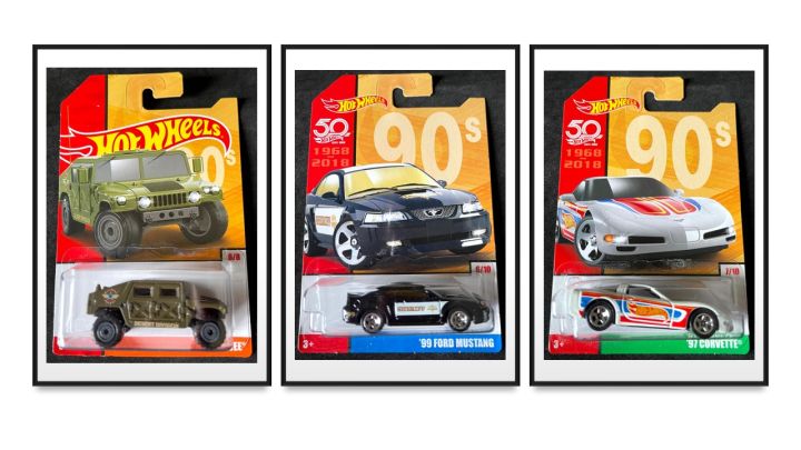 Hot Wheels 50 Years Decades 90s 99 Ford Mustang Black 97