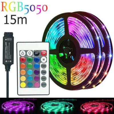 แถบไฟ LED ไฟ RGB ไฟติดผนังห้อง 5050 ไฟledติดห้อง ไฟตกแต่งห้องนอน 5/10/15/20/30/40 เมตร ไฟตกแต่งห้อง พร้อมรีโมท ไฟแต่งบ้าน บลูธูทled strip ไฟเส้นเรืองแสง ไฟrgb วิ่ง ไฟledติดเพดาน ไฟประดับห้อง ไฟเส้น ไฟแต่งห้อง