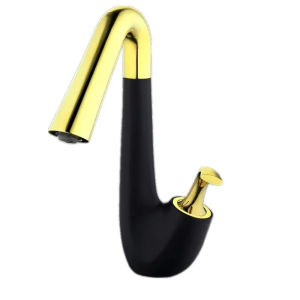 LDIES Luxurious Creative New Swan Design Matte Black and Rose Gold Bathroom Sink Faucet Rotatable Basin Cold Hot Water Mixer Tap B3415 Z8K4H