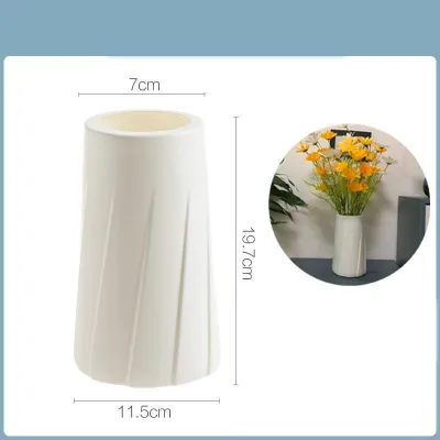 【SG】Plastic PE Vase Nordic Style flower plant pots home decoration vases Creative Vase