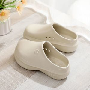 Free Shipping New Thick-Soled Slip-On Sandals For Women Suitable For Outdoor Wear In Summer With A Semi-Formal And Stylish Design Made Of EVA Material