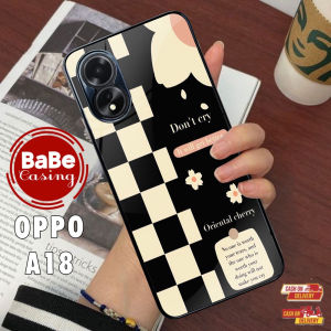Casing Case Oppo A18 Terbaru Cute Casing Hardcase Softcase Glossy
