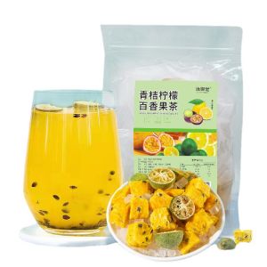 Refreshing Fruit Tea Combo Tea Bags Kumquat Passion Fruit Tea Lemon Lime Tangerine Tea Bags