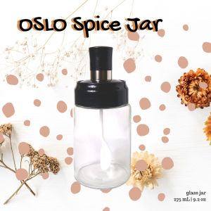 OSLO Spice Glass Jar | Seasoning Bottle | Botol Bumbu | Toples Saus