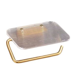 CILL No Punching Toilet Paper Holder Wall Mounted Acrylic Bathroom Storage Rack Tissue Organizer Luxury Bathroom