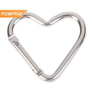 【PCWFKef】 1 cái Móc Chìa Khóa Carabiner Hợp kim nhôm hình trái tim kẹp móc khóa ngoài trời móc khóa chai nước treo khóa phụ kiện du lịch