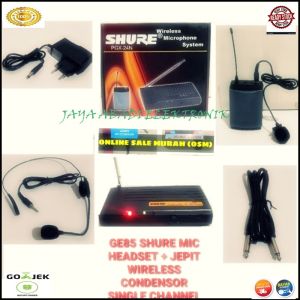 G85 MIC WIRELESS CLIP ON BANDO HEADSET MIK WIRELES JEPIT KLIP KERAH BAJU SINGLE VOCAL VOKAL AUDIO SO