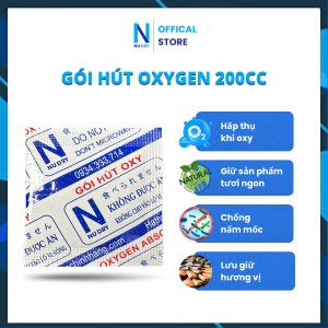 Gói hút ẩm Thực phẩm Oxygen 200cc NU DRY dùng cho Bánh Trung Thucác loại bánh cá khô giữ cho hương vị thơm ngon