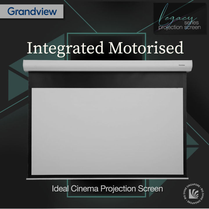"Projector Screen"👍"SG STOCK" [GRANDVIEWMotorised] 100/120 Inch (169