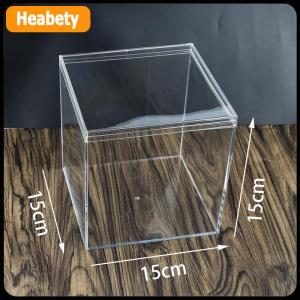 【2-3 days delivery】 Square High Transparent Plastic Box Betta Breeding Box Mini Candy Slime Crystal Mud Packaging Box