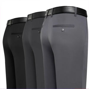 Mens Formal Pant Office Elastic stretchability Pants for Men s Casual Long Trousers Business Man Father pants CEO pants